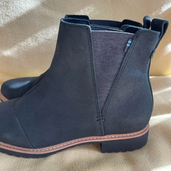 NWOT TOMS Cleo Boots 7.5 black - Picture 5 of 10